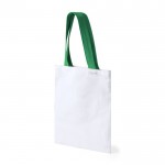 Bolsa de canvas blanca con asas medianas a colores 230g/m2 segunda vista