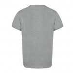 Camiseta de algodón reciclado y RPET en colores básicos 150 g/m2 color gris cuarta vista
