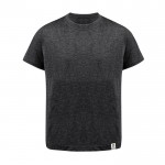 Camiseta de algodón reciclado y RPET para niños 150 g/m2 color negro primera vista