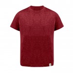 Camiseta de algodón reciclado y RPET para niños 150 g/m2 color rojo primera vista