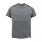 Camiseta de algodón reciclado y RPET para niños 150 g/m2 color gris primera vista