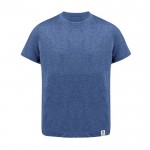 Camiseta de algodón reciclado y RPET para niños 150 g/m2 color azul primera vista