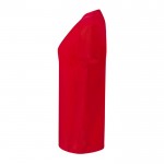 Camiseta para mujer de 100% algodón peinado Ring Spun 160 g/m2 color rojo quinta vista