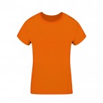 Camiseta para mujer de 100% algodón peinado Ring Spun 160 g/m2 color naranja primera vista