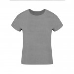 Camiseta para mujer de 100% algodón peinado Ring Spun 160 g/m2 color gris primera vista