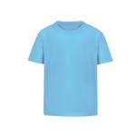 Camiseta para niños de 100% algodón peinado Ring Spun 160 g/m2 color azul claro primera vista