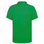 Polo unisex de 100% algodón peinado Ring Spun con 2 botones 220 g/m2 color verde segunda vista