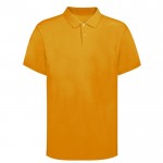 Polo unisex de 100% algodón peinado Ring Spun con 2 botones 220 g/m2 color dorado primera vista