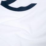 Camiseta técnica transpirable de poliéster con diseño bicolor 135 g/m2 color blanco