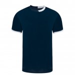 Camiseta técnica transpirable de poliéster con diseño bicolor 135 g/m2 color azul marino primera vista