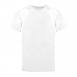 Camiseta técnica de 100% poliéster transpirable 135 g/m2 color blanco primera vista
