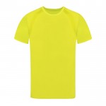 Camiseta técnica de 100% poliéster transpirable 135 g/m2 color amarillo primera vista