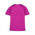 Camiseta técnica para mujer de 100% poliéster transpirable 135 g/m2 color fucsia cuarta vista