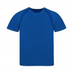 Camiseta técnica para niños de 100% poliéster transpirable 135 g/m2 color azul primera vista