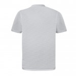 Camiseta técnica de 100% poliéster con doble tonalidad 140 g/m2 color blanco cuarta vista