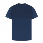 Camiseta técnica de 100% poliéster con doble tonalidad 140 g/m2 color azul marino primera vista
