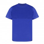 Camiseta técnica de 100% poliéster con doble tonalidad 140 g/m2 color azul primera vista