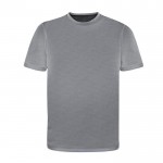 Camiseta técnica de 100% poliéster microperforado 135 g/m2 color gris primera vista