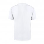 Camiseta blanca de cuello redondo de 100% algodón Ring Spun 160 g/m2 color blanco segunda vista