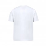 Camiseta blanca para niños de cuello redondo 100% algodón 160 g/m2 color blanco segunda vista