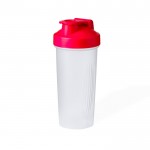 Shaker transparente con tapón de rosca a color y filtro 800ml color rojo primera vista