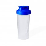 Shaker transparente con tapón de rosca a color y filtro 800ml color azul primera vista