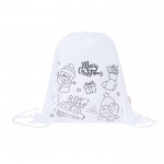 Mochila de cuerdas infantil edición navideña para colorear cuarta vista