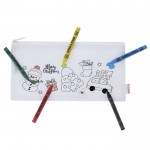 Estuche de non-woven RPET edición navideña para colorear tercera vista