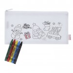 Estuche de non-woven RPET edición navideña para colorear cuarta vista