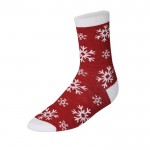 Bola de navidad transparente con un par de calcetines navideños talla L/XL tercera vista