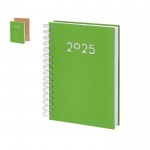 Agenda de anillas en el lateral con vista diaria en inglés y español A5