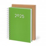 Agenda de anillas en el lateral con vista diaria en inglés y español A5