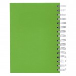 Agenda de anillas en el lateral con vista diaria en inglés y español A5 quinta vista