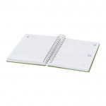 Agenda de anillas en el lateral con vista diaria en inglés y español A5 vista interior