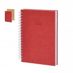 Agenda de anillas en el lateral con vista diaria en inglés y español B5
