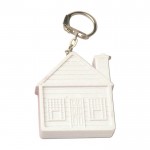Llavero en forma de casa personalizable con flexómetro incluido color blanco primera vista