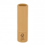 Bálsamo labial con protección SPF 15 en envase de cartón reciclado FSC color natural primera vista