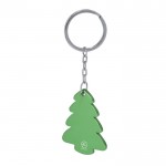 Llavero navideño de aluminio reciclado en forma de árbol segunda vista