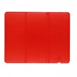 Alfombrilla plegable de PU con cargador inalámbrico integrado 10W color rojo primera vista