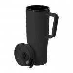 Vaso térmico de PP reciclado con asa de agarre ergonómica 800ml cuarta vista