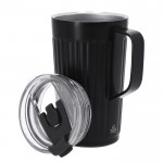 Vaso térmico de acero inoxidable reciclado con asa lateral 350ml tercera vista