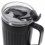 Vaso térmico de acero inoxidable reciclado con asa lateral 350ml quinta vista