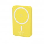 Batería externa para móvil con fijación magnética Magsafe 5.000 mAh color amarillo primera vista
