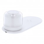 Cargador inalámbrico con lámpara de luz blanca y multicolor 15W cuarta vista
