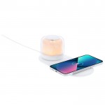 Cargador inalámbrico con lámpara de luz blanca y multicolor 15W sexta vista