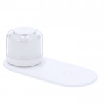 Cargador inalámbrico con lámpara de luz blanca y multicolor 15W color blanco primera vista