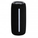 Altavoz inalámbrico con banda de luz multicolor en el medio 10W color negro primera vista