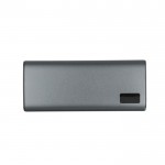 Batería externa para cargar 3 dispositivos simultáneamente 10.000 mAh color plateado primera vista