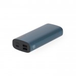 Batería externa para cargar 3 dispositivos simultáneamente 10.000 mAh color azul