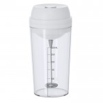 Vaso con medidas y mezclador eléctrico en la tapadera de color 300ml color blanco primera vista